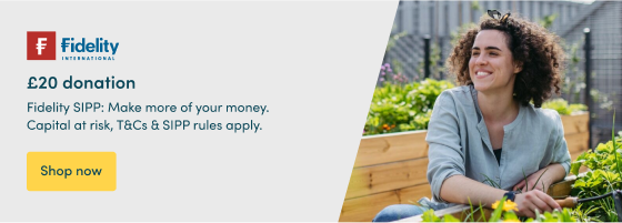 Fidelity SIPP: Make more of your money. Capital at risk, T&Cs & SIPP rules apply.  £20 donation  Shop now 