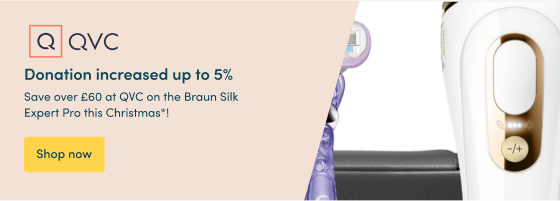 Save over £60 at QVC on the Braun Silk Expert Pro this Christmas*!  Donation increased up to 5%  Shop now 