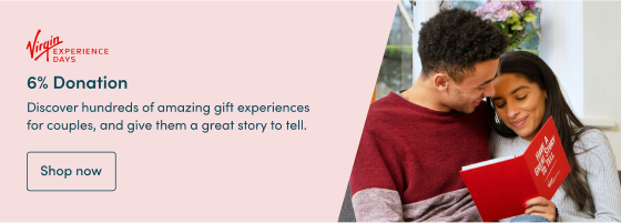 Discover hundreds of amazing gift experiences for couples, and give them a great story to tell.  6% Donation  Shop now