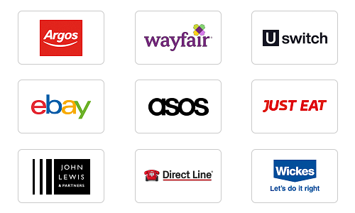 Use the app to search for over 8,000 retailers to shop with - you can even save your favourites!